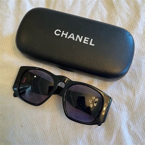 chanel sunglasses cc logo vintage 05250 94305|Vintage Chanel Sunglasses .